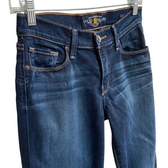 Lucky Brand Sofia Straight Jeans Dark Bacall Size 4/27 Excellent - Picture 16 of 16